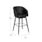 Flash Furniture 30" Black LeatherSoft Barstool with Wooden Legs AY-1928-30-BK-GG - alternate 6